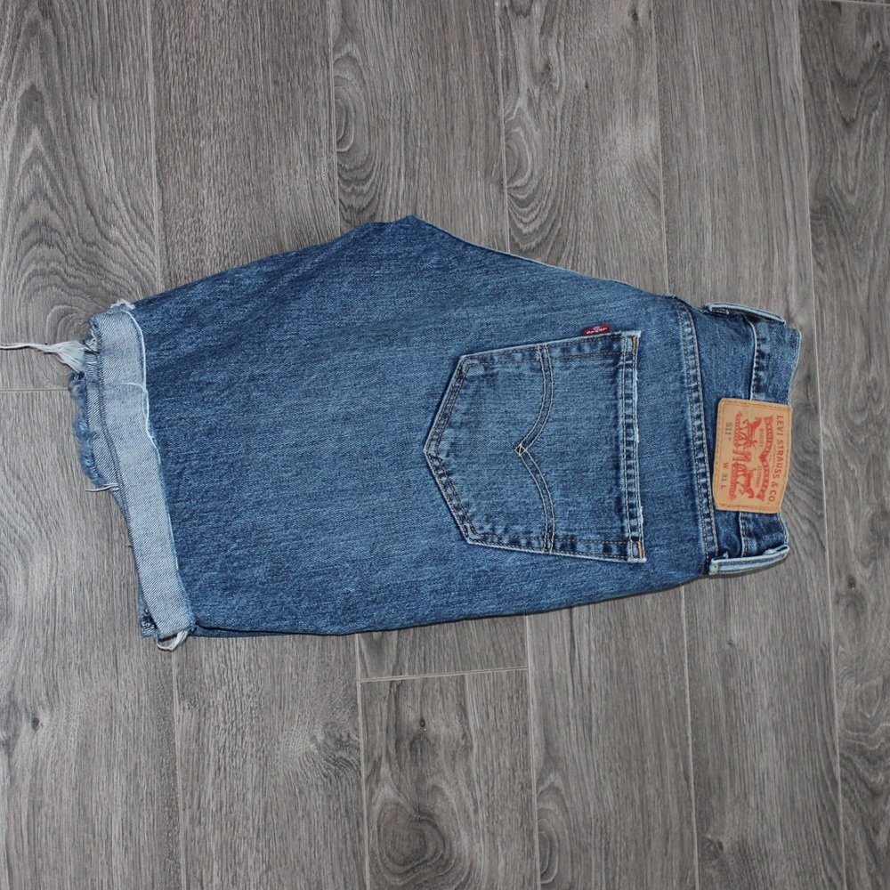 Levi Strauss jean denim shorts size 31 floral - Picture 6 of 11